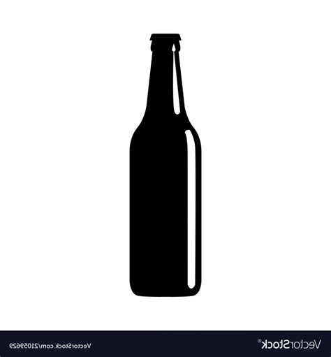 Beer Bottle Silhouette Vector At Collection Of Beer