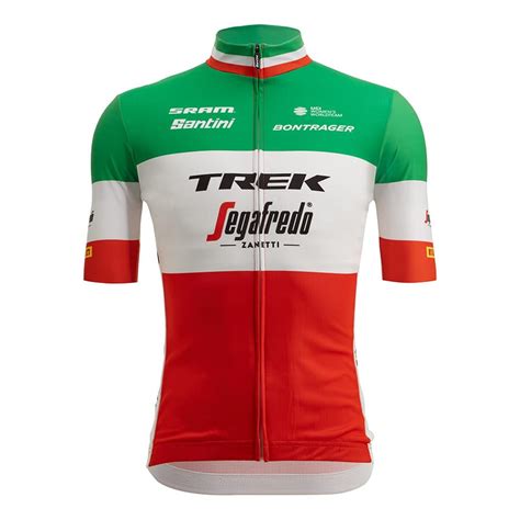 Camisola Trek Segafredo Italian Champion Fan Line Manga Curta