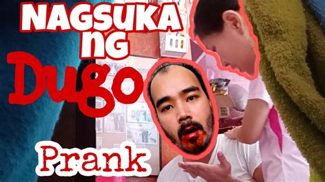 Nagsuka Ako Ng Dugo Prank Kay Mahal Gone Wrong Nabugbug Pa Ako