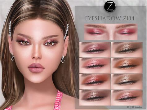 ZENX EYESHADOW Z134 In 2024 Sims 4 Sims 4 Tsr Sims 4 Cc Makeup