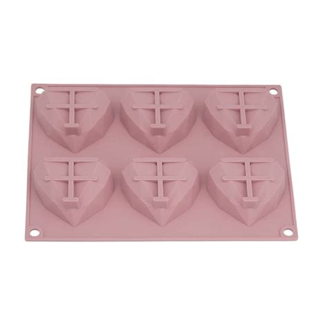 Molde Mainstays de Silicón 6 Corazones Rosa Walmart