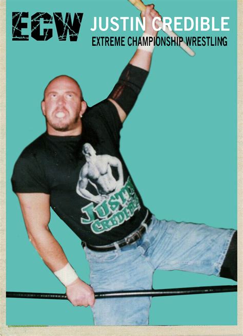 Ljacards Ecw Wrestling Justin Credible Crazy Card Collector