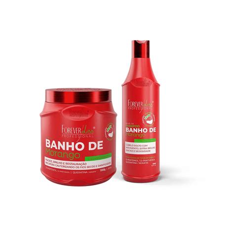 Kit Banho De Verniz Morango Forever Liss Shampoo M Sc Kg Submarino