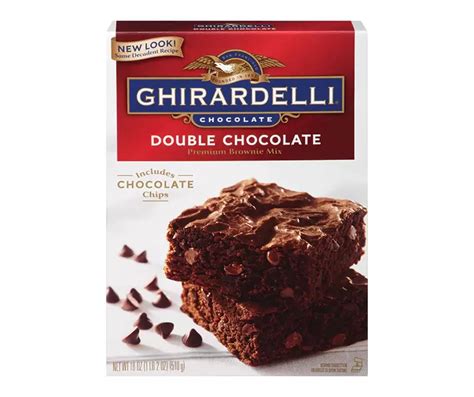 Ghirardelli GHIRARDELLI Double Chocolate Premium Brownie Mix, 18 Oz ...