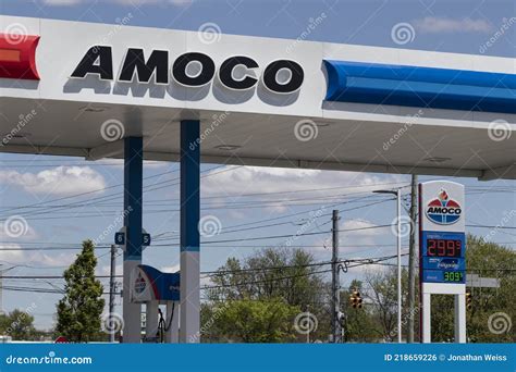 Amoco Gas And Fuel Station Amoco Is A Division Of Bp Editorial Photo