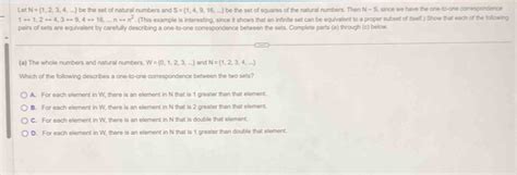 Solved Let N 1 2 3 4 Be The Set Of Natural Numbers And S 1 4 9