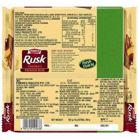 Buy Parle Premium Rusk Real Elaichi Online Groceryshop Chennai