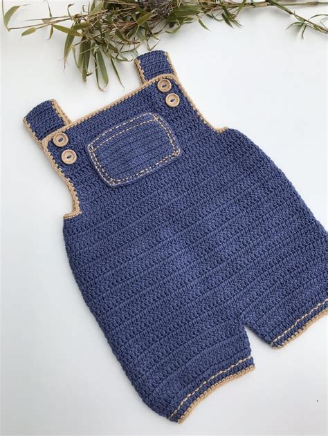 Crochet Pattern Baby Overalls Newborn To 3 Years Etsy In 2020