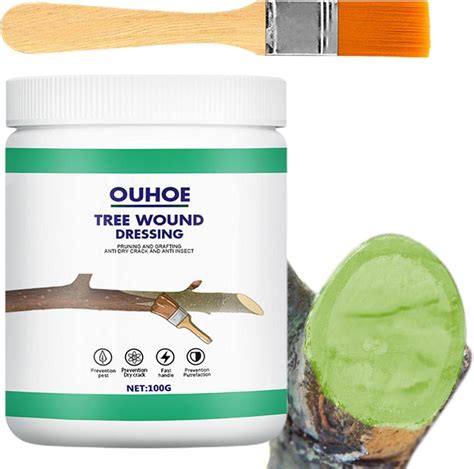 Tree Wound Pruning Sealer And Grafting Compound For Plant 100g Tree Grafting Wax With Brush