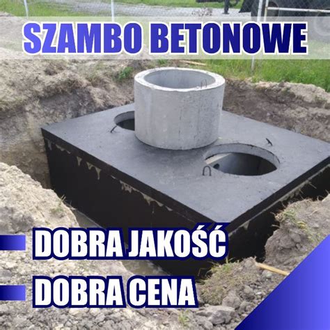 Zbiornik Betonowy Szambo Betonowe Deszcz Wka Woda Opadowa Produkcja