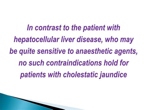 Ppt Anaesthesia For Patients With Cholestatic Liver Disease