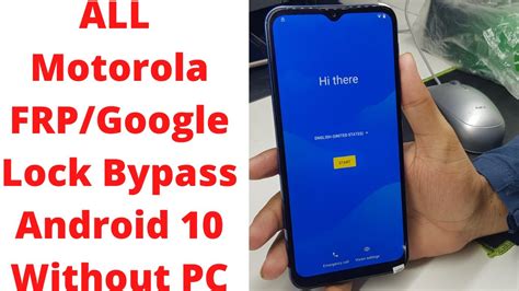 ALL Motorola FRP Google Lock Bypass Android 10 Without PC Motorola Frp