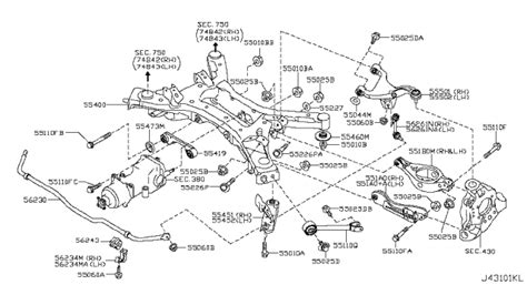 Rear Suspension 2010 Nissan Murano SUV