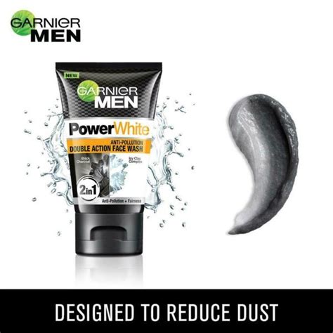 Garnier Men Powerwhite Anti Pollution Double Action Face Wash G