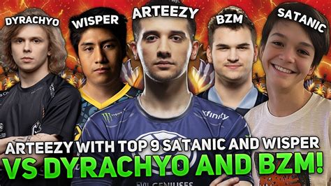 ARTEEZY With TOP 9 RANK SATANIC And WISPER Vs DYRACHYO For GLADIATORS