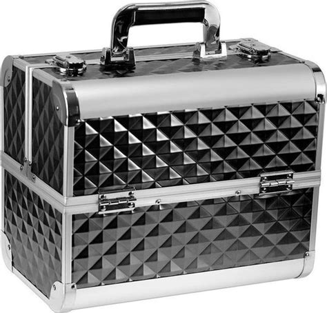 Bol Beauty Case Koffer Compact Zwart D Aluminium Met Slot