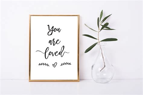 You Are Loved Wall Art Nursery Wall Decor You Are Loved Etsy