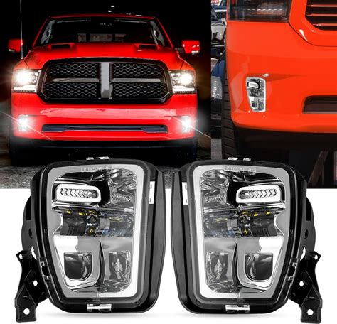 Amazon Auxbeam Upgraded Led Fog Lights With Drl For Dodge Ram