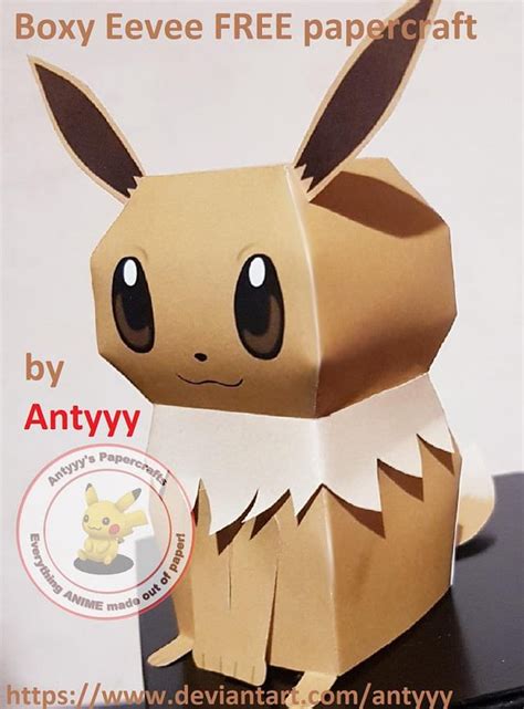 Eevee Simple Version Free Built Papercraft By Antyyy Antyyys