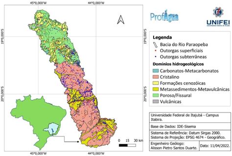 Distribui O Das Outorgas Concedidas Na Bacia Do Rio Paraopeba Entre Os