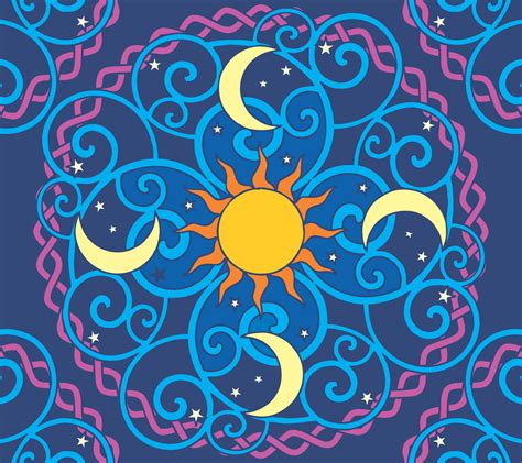 Sun Moon Mandala vector clipart image - Free stock photo - Public ...