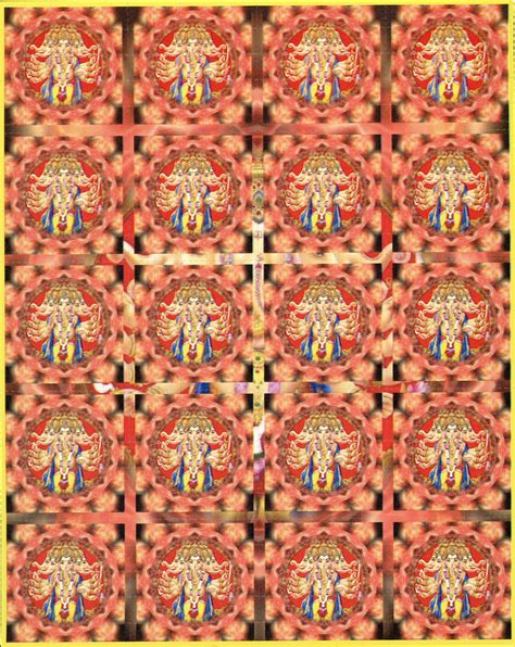 Multi Ganesh Blotter Art Blotter Art Collectables