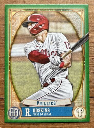 Rhys Hoskins 2021 Topps Gypsy Queen GREEN 14 Philadelphia Phillies