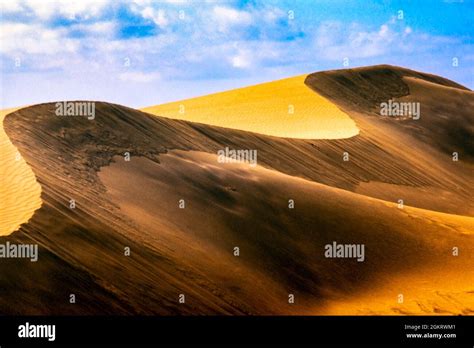 Maspalomas Dunes And Blue Skies Playa Del Ingles Gran Canaria Spain