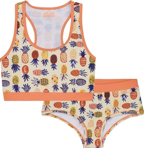 Claesen S Bikini Set Pineapple Polyester Spandex