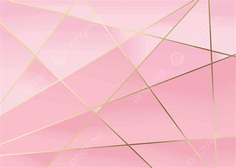 Golden Pink Gold Line Linear Geometric Shape Background Pink