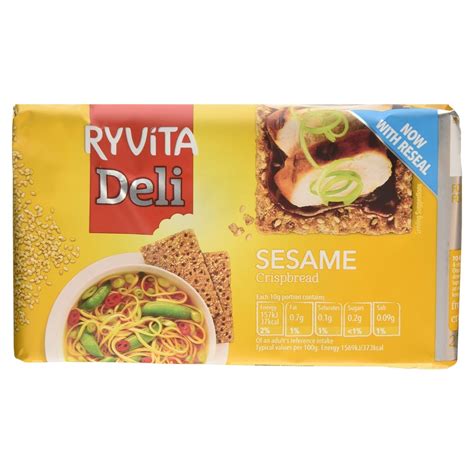 Amazon Ryvita Wholemeal Rye Sesame Crispbread G