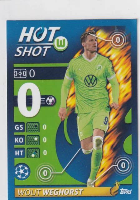 Topps Ligue Des Champions Sticker Cl Num Ro Wout Weghorst Hot