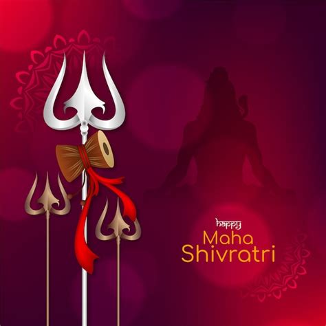 Feliz Vetor De Fundo Do Festival Tradicional Indiano Maha Shivratri