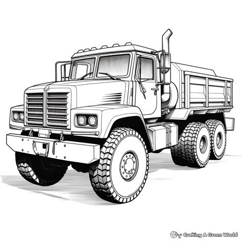 Army Truck Coloring Pages - Free & Printable!