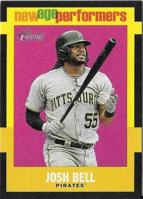 2020 Topps Heritage New Age Performers Insert NAP 19 Josh Bell Pirates