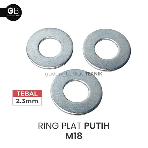 Jual Ring Plat M Putih Tebal Washer Plate Ringplat Mm Galvanis