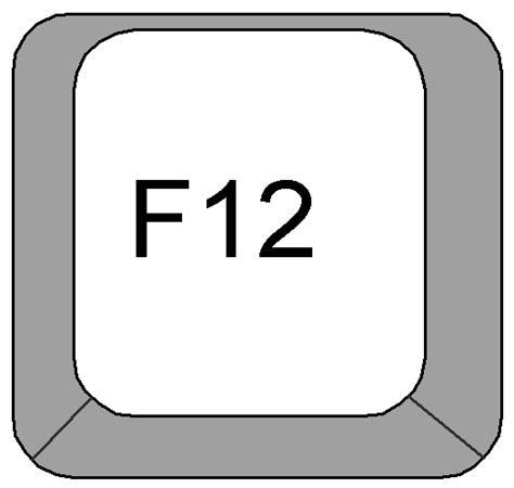 Clipart: Computer Keyboard keys - F12 key