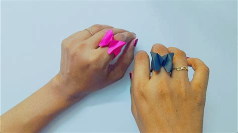 How To Make Paper Ring Origami Paper Ring YouTube