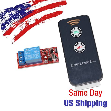 Infrared IR Remote Control Relay Module Set Pair DC 12V 1 Channel US