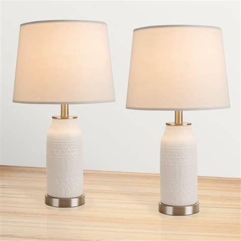 Modern Table Lamps Set of 2 ,Transitional Table Lamp for Living Room ...