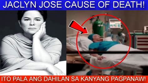 Katotohanan Sa Biglaang Pagpanaw Ni Jaclyn Jose Youtube