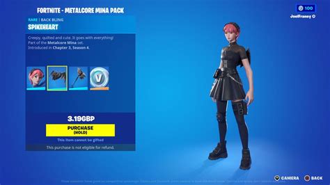 Fortnite Starter Pack Metalcore Mina Pack Is The Best Deal Gamesradar