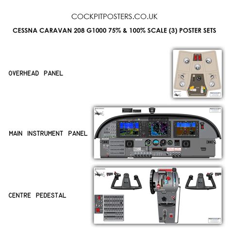 Cessna Caravan 208 G1000 Glass Cockpit With Synthetic Vision Displays ...