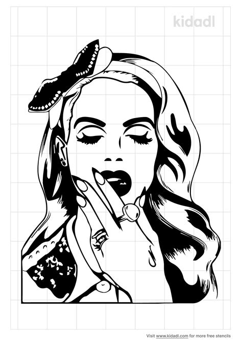 Lana Del Rey Stencils