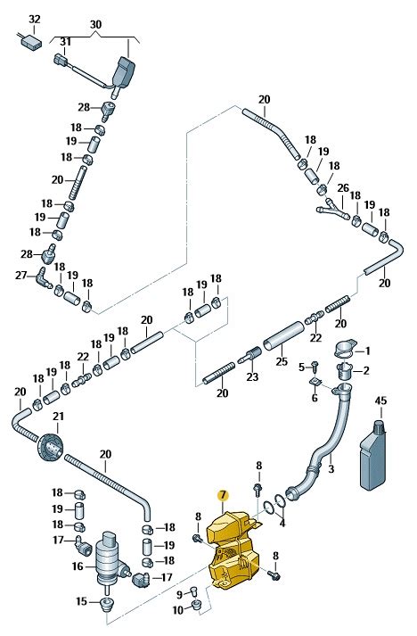 ZBIORNIK PŁYNU SPRYSKIWACZY VW Transporter T5 ASO 7H0955453T za 210 zł