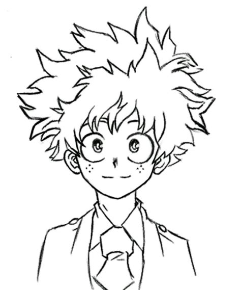 Cómo Dibujar a Deku de My Hero Academia Imágenes Y Consejos PracticArte