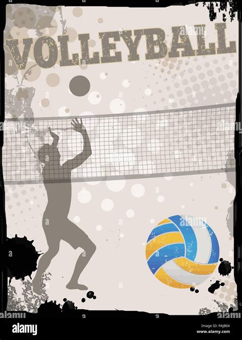 Volleyball Background Stock Vector Images Alamy