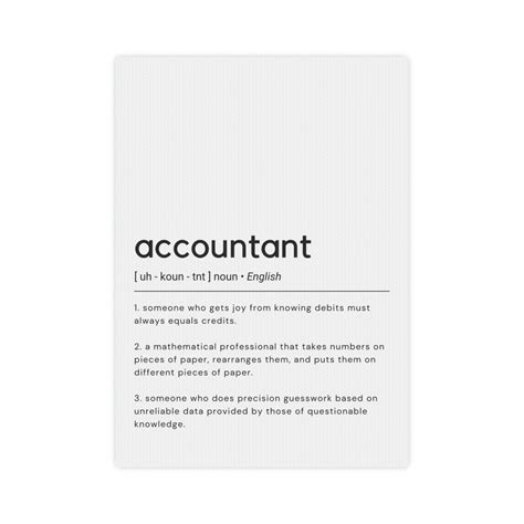 Accountant Definition Canvas Photo Tile Accountant T Accountant