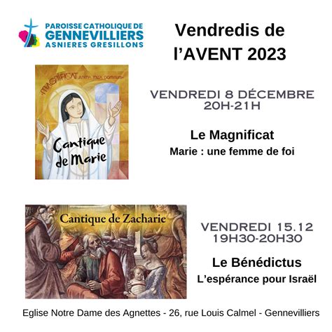 Vendredis De LAvent 8 Et 15 12 2023 Paroisse Catholique De