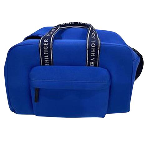 Ripley BOLSO O CARTERA GRANDE TOMMY HILFIGER WEEKENDER NEOPRENE AZUL